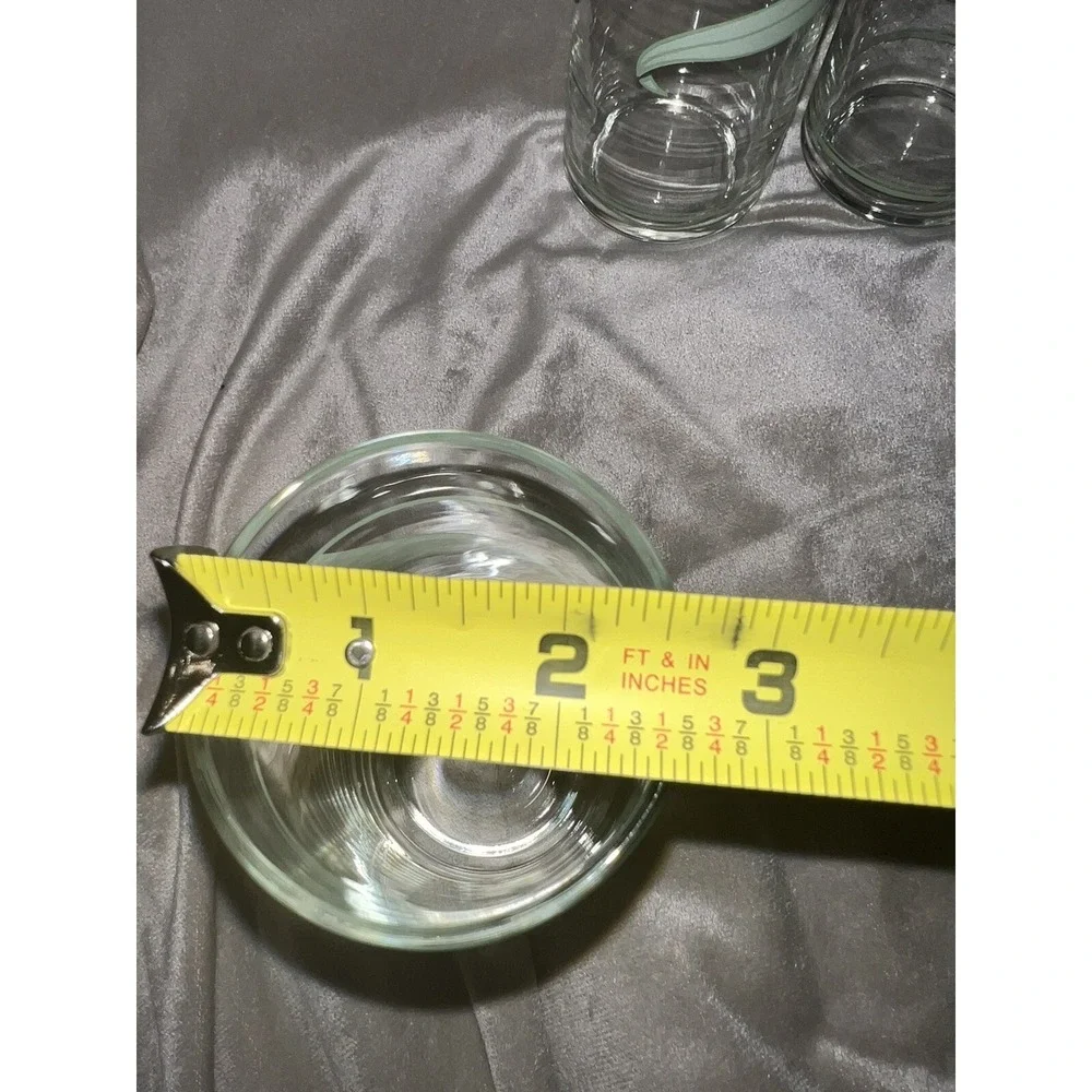 Corelle Vintage Green And Black Lily Drinking Glasses Set Of 3